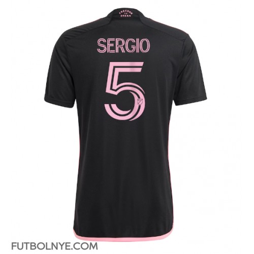 Camiseta Inter Miami Sergio Busquets #5 Visitante Equipación 2024-25 manga corta